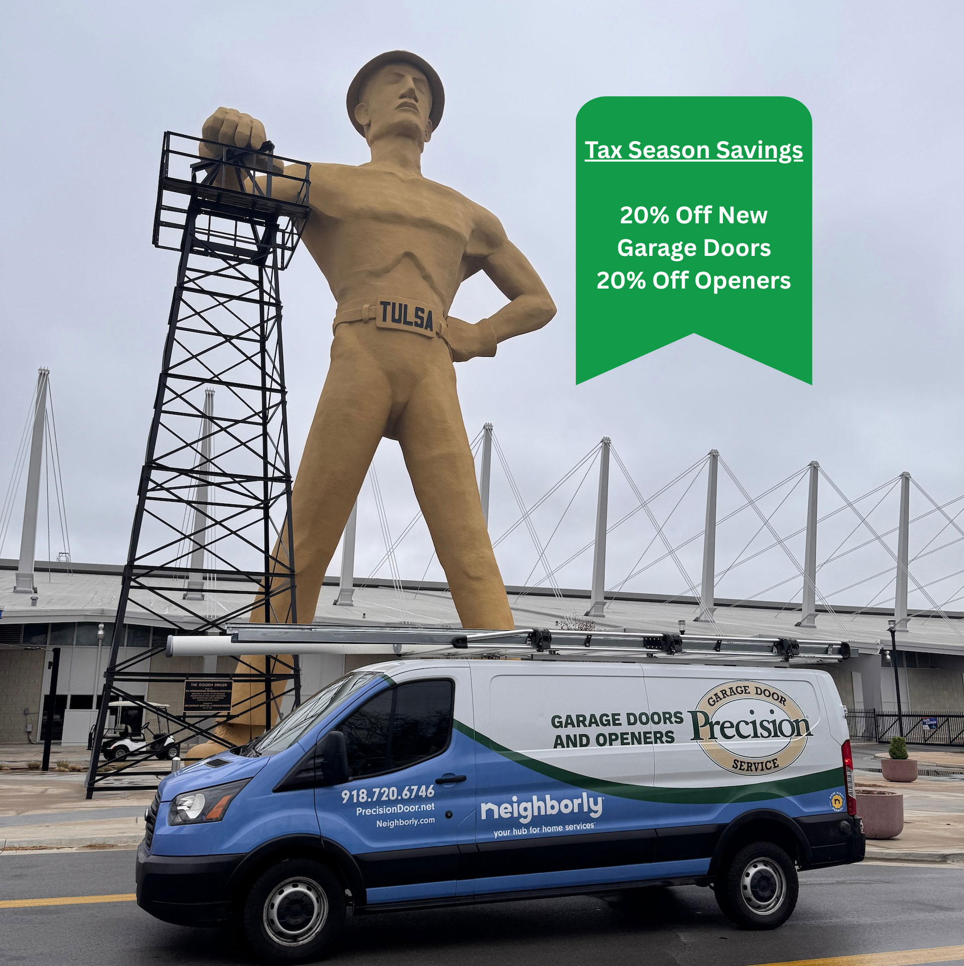 Precision Garage Door Service Tulsa Tax Season Specials
