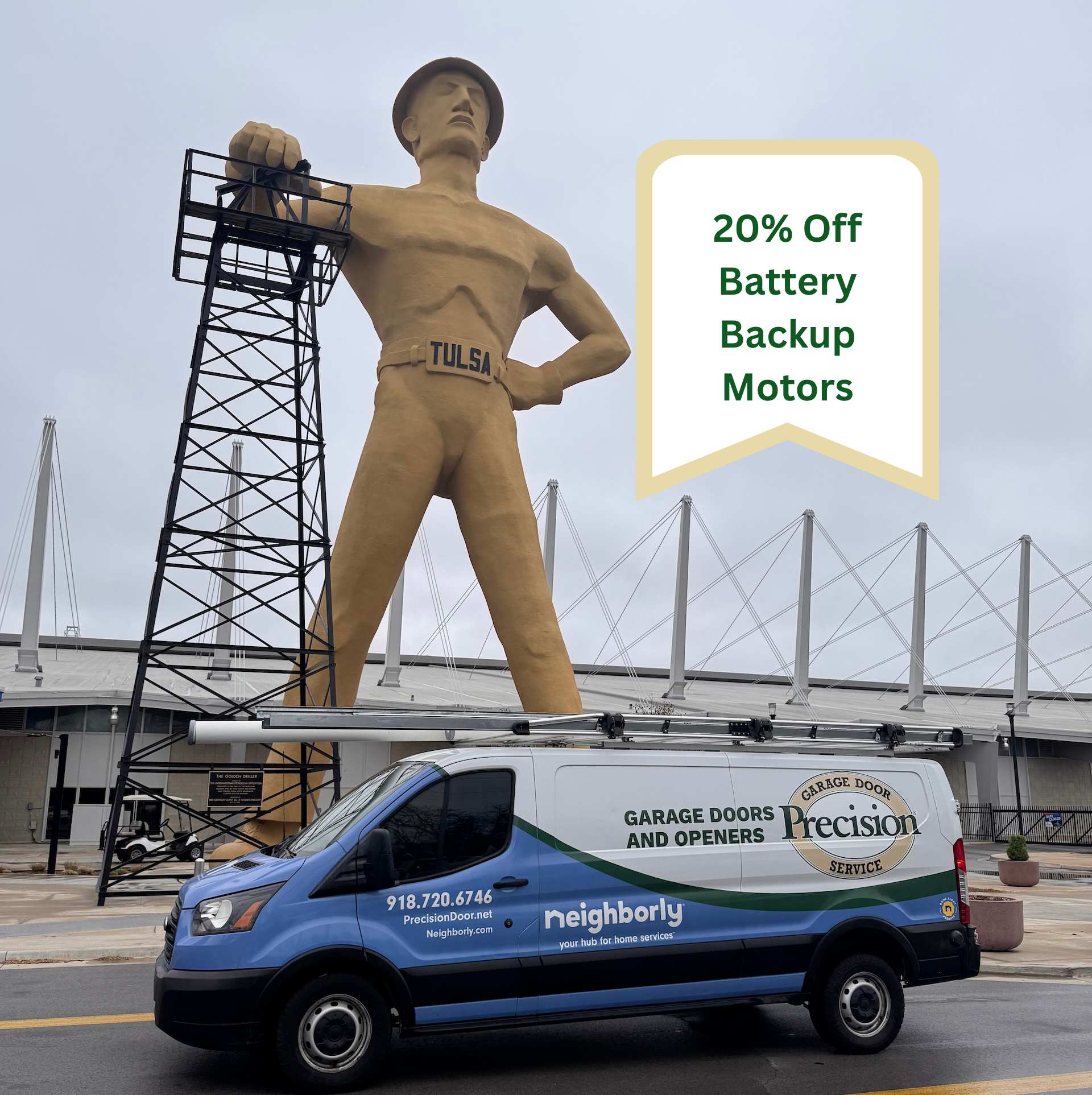 Precision Garage Door Service Tulsa Homepage Sep Oct 2026 Promo
