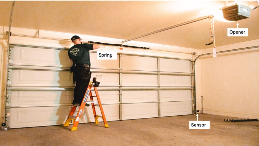 Precision Garage Door Service of Tulsa Opener sensor spring
